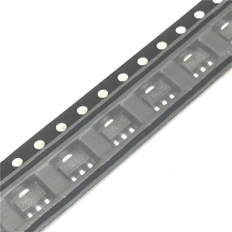10PCSLOT In reel 78L05 5V SOT-89 SMD three terminal voltage regulator voltage stabilizer Good quality and ROHS