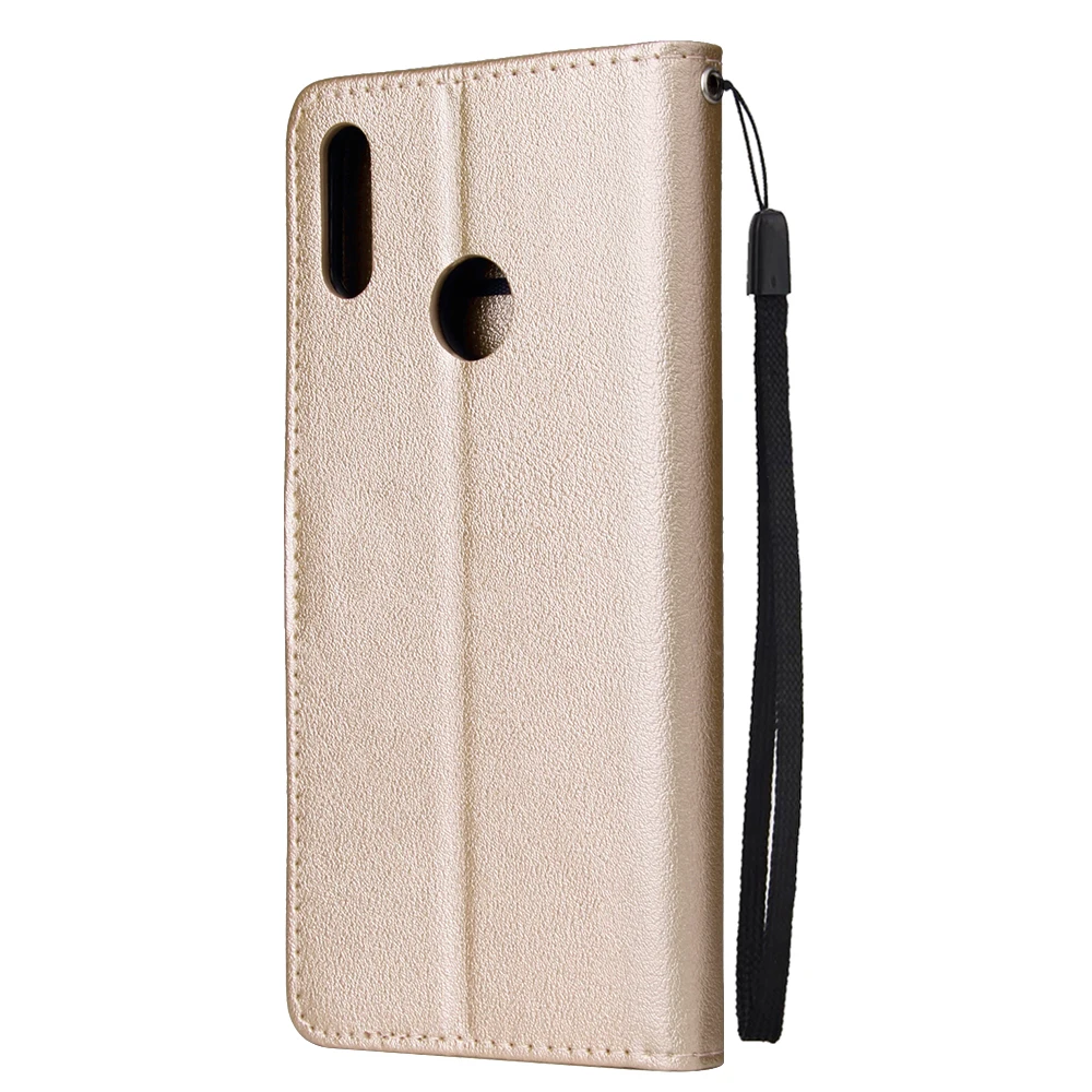 Huawei Y7 2019 case Classic Solid color Wallet Flip Leather cover For Coque Huawei Y7 2019 Y 7 Y7 Prime 2019 With Photo Frame huawei snorkeling case