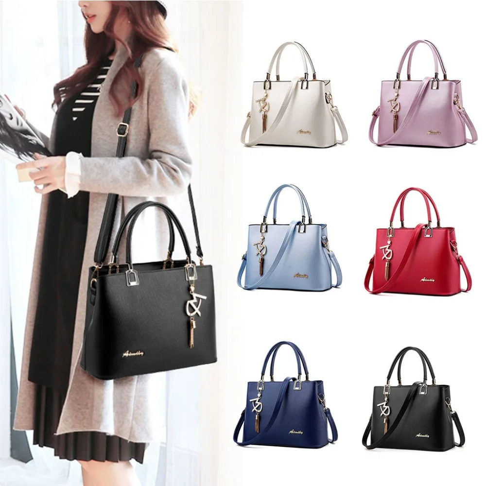 

29x13x21cm Women Handbag PU Leather Ladies Tote Crossbody Shoulder Bag Purse Satchel Top Handle Bags