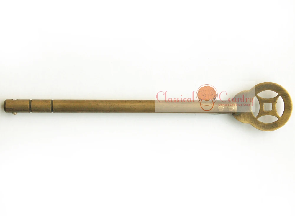 15cm (5.9") Brass Locking Pin Closure Bolt for Antique Chinese