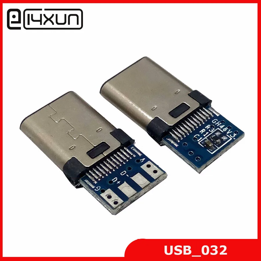 Штепсельная Вилка OTG для сварки с разъемом USB 3 1 Type C и печатной платой 10 шт. Android