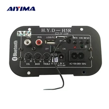 Aiyima Subwoofer Amplifier Board Car Bluetooth Audio Amplifiers 12V 24V 220V For 5-8inch Speakers DIY