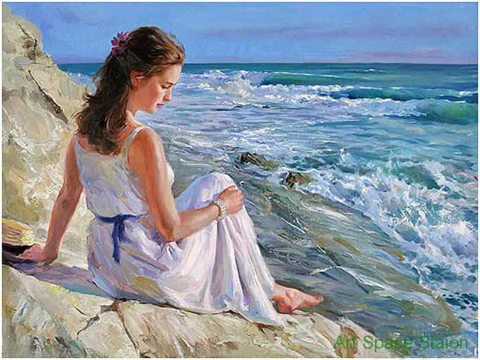 Abstraite femme peinture moderne wall art Vladimir Volegov à la ROCKY