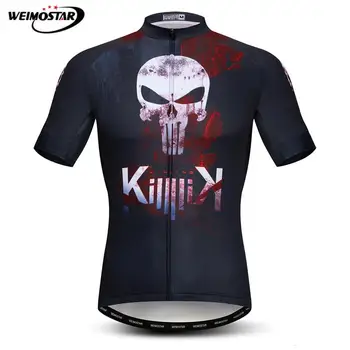 

Weimostar Brand 2020 Cycling Jersey Skull Mountain Bike Clothing Men Summer Bicycle Clothes Breathable Maillot Ciclismo Hombre