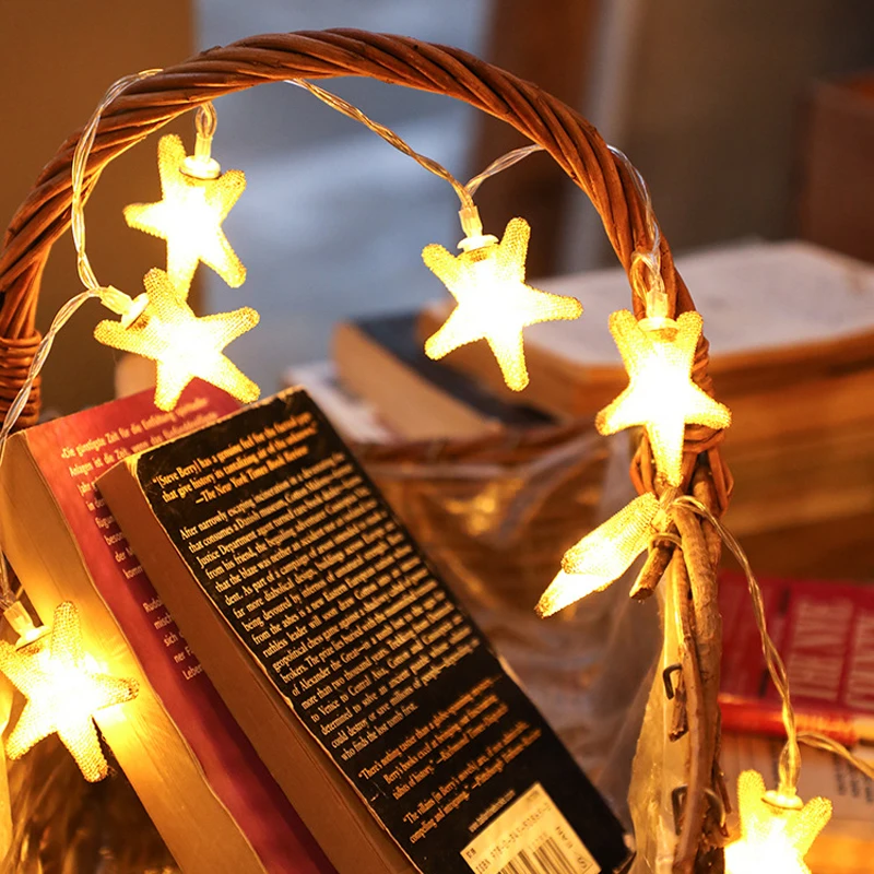 Ds20EUSeaStarMetal string light holiday fairy lamp (8)