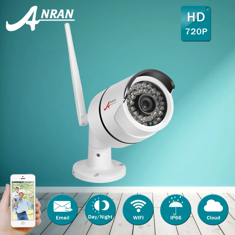 

Newest! Onvif 720P HD Outdoor Weatherproof WIFI Mini IP Camera&IR Night-Vision Security Surveillance Camera Support Mobile APP