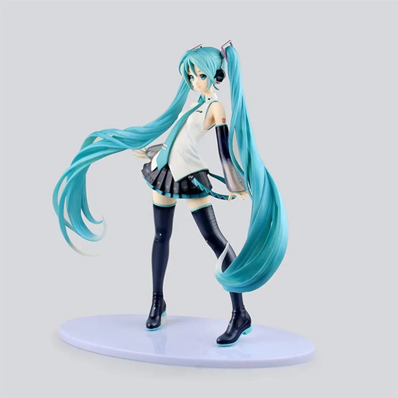 Японское аниме Snow Hatsune Miku Vocaloid 3 Ver. 42 см фигурка модель 1/4 кукла ПВХ Музыка Девушка коллекция Горячая игрушка Рождественский подарок