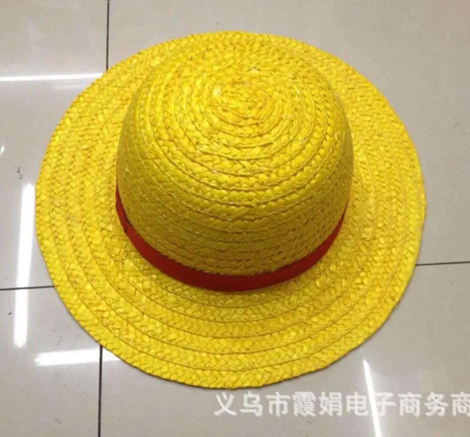Аниме One Piece Luffy Cosplay Straw Boater шапочка для пляжа Хэллоуин Солнцезащитная шляпа|anime