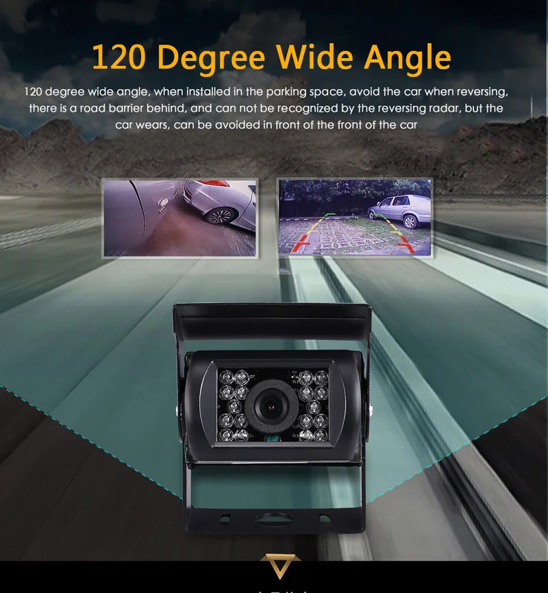 

Waterproof Vehicle Parking Reversing Camera Car Rear View Backup Camera 18 LED IR Night Vision for Truck Lorry Auto Accessories