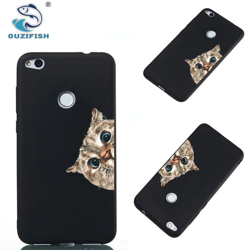 OUZifish For Huawei P8 Lite 2017 Phone Protector Case 5.2 inch Soft Silicone TPU Cover Honor 8 Back Covers | Мобильные телефоны и