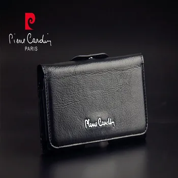 

For Samsung Galaxy Note 8 5 9 Bag Pierre Cardin Black Case Cover Vintage Genuine Leather Belt Clip Phone Bag Case Free Shipping