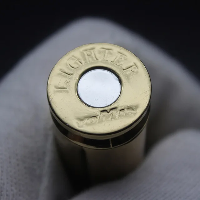 Briquet à Balle en Métal avec Lumière Laser, Gaz Butane, Flamme Coupe-Vent, Laguna, Gadget de Nouveauté, Addictif Militaire – Image 5