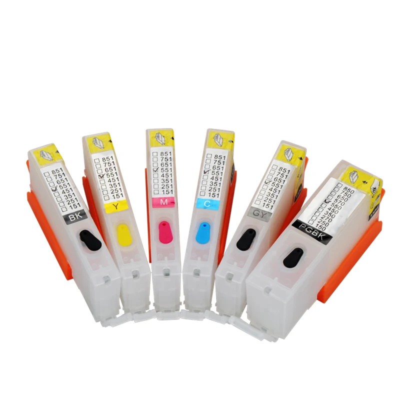 450 451 многоразовый картридж для принтера Canon pgi450 cli451 IP7240 MG5440 MG5540 MG6440 MG6640 MG5640 MX924 MX724