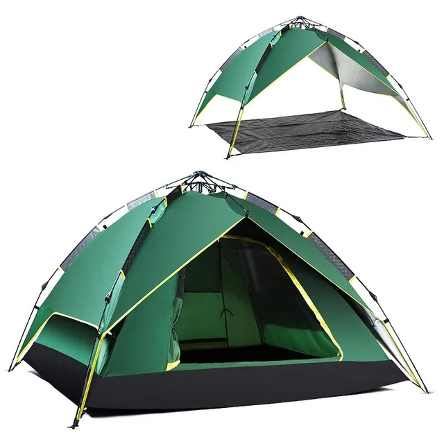 Cheap free shipping 2016 army green camping tent 230x230x130cm naturehike tent canvas material suit 3-4 people barraca