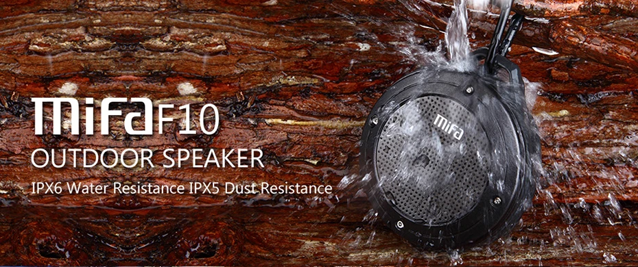 MIFA F10 Outdoor Wireless Bluetooth 4.0 Stereo Portable Speaker Built-in mic Shock Resistance IPX6 Sadoun.com