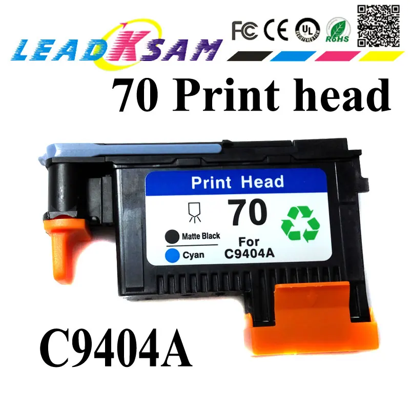 Cabezal de impresión 70 negro mate, Cyan C9404A, compatible con hp70 ...