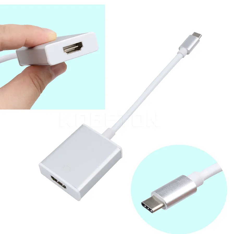 Kebidu USB 3 1 TYPE C мужчина к HDMI 2K * 4K переходник с внутренней резьбой кабель для зарядки