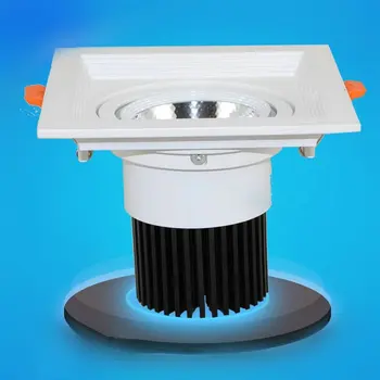 

Free shipping Hot sale!!! 10W 12W 15W LED Downlight AC110V/AC220V-AC240V Cool/Warm White CE&ROHS 12W COB LED Spotlight ceiling