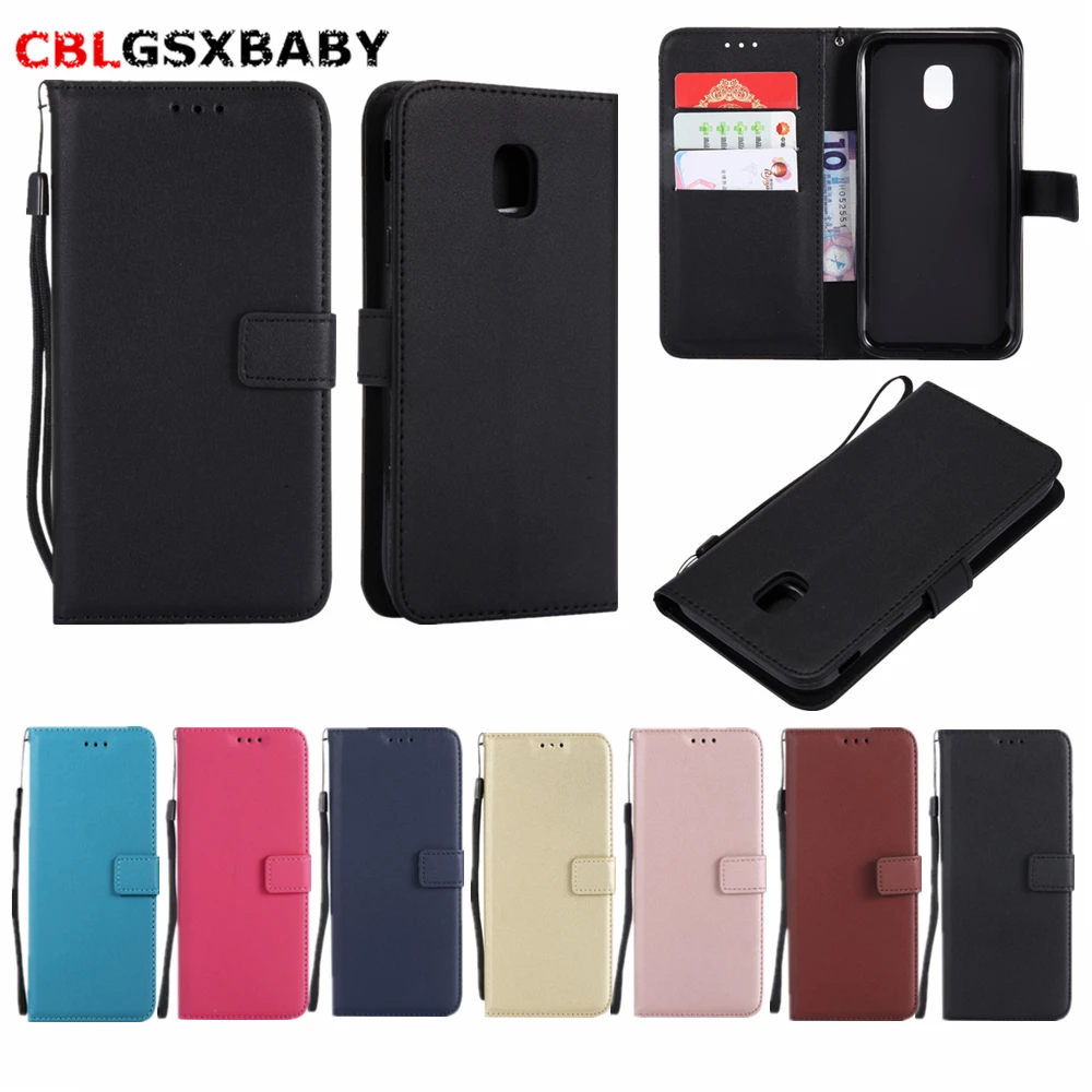 CBL J3 J5 J7 2015 2016 2017 роскошный кожаный флип-кошелек чехол для телефона Samsung Galaxy J4 J6 J8 2018