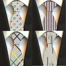 Классические клетчатые шейные галстуки для мужчин повседневные Галстуки в полоску синие мужские галстуки для деловых свадеб 8 см Ширина мужские галстуки 8JQ-LD14