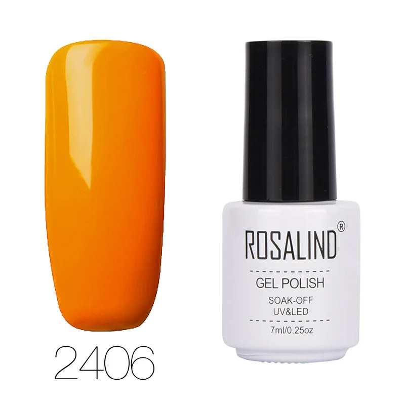 ROSALIND, 7 мл, 68 цветов, серия, Гель-лак для ногтей, лак, гель-краска, замочить, Vernis, полуперманентный, УФ-лак для ногтей, гель-лаки - Цвет: 2406