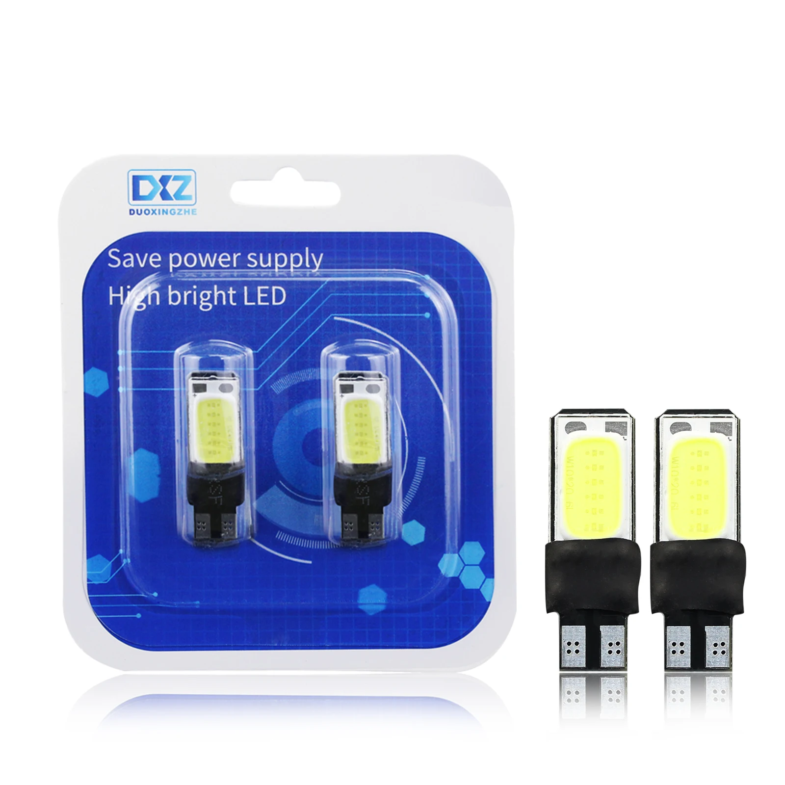 

DXZ 2PCS Double sided T10 COB 6smd automobile LED Car Clearance lamp Reading Lights T10(W5W/194) License Plate Lights 12V 3W
