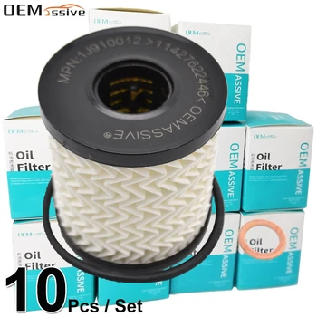

Set Of 10, 11427622446 Oil Filter For Citroen C6 C8 Nemo Xsara Fiat Ulysse Jaguar XF MINI R58 Peugeot 308 Volvo V50 Ford Transit