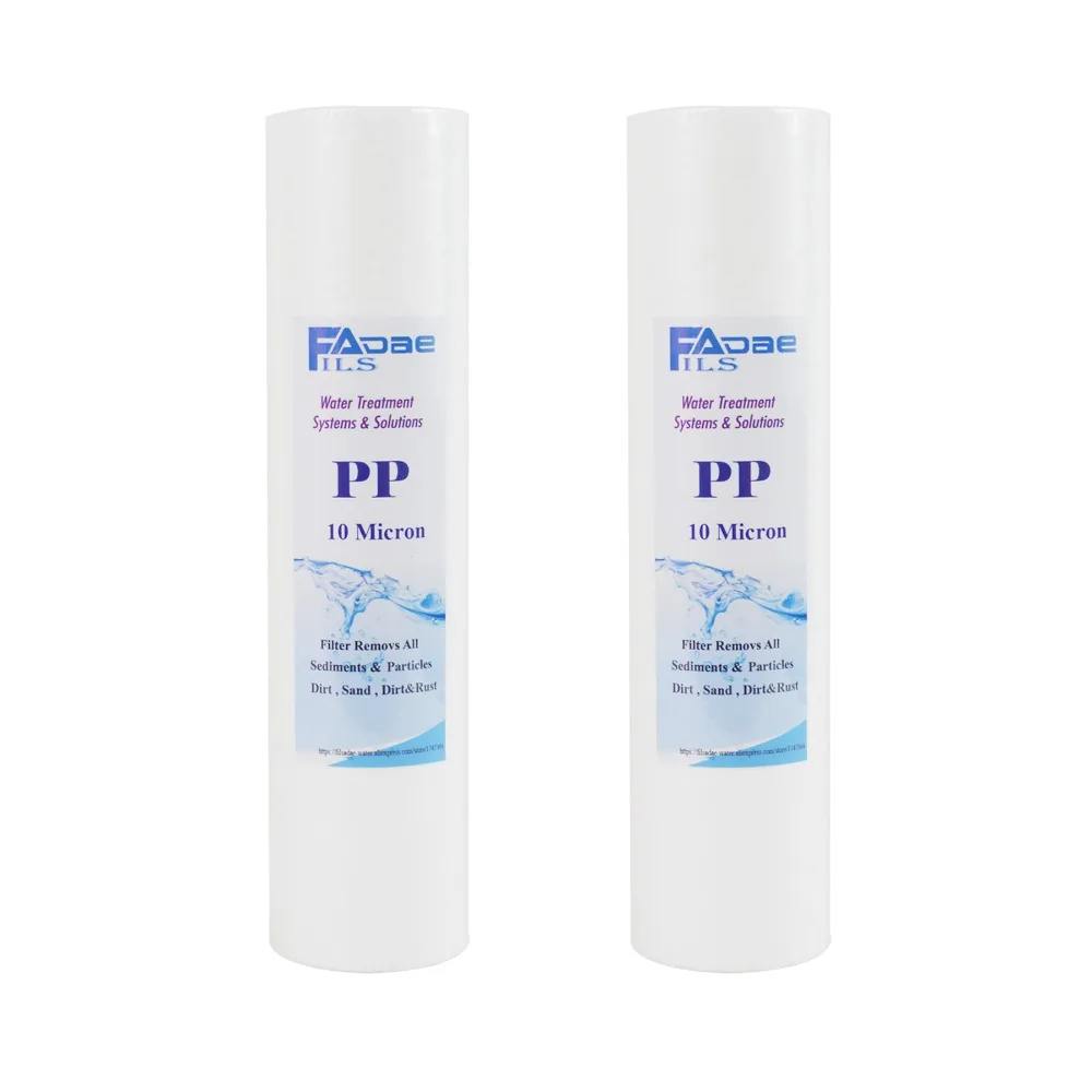 10-IN. x 2.5 inch, 10 Micron Melt Blown Polypropylene Filter Cartridge - Pack of 2 10-IN. x 2.5 inch, 10 Micron Melt Blown Polypropylene Filter Cartridge - Pack of 2