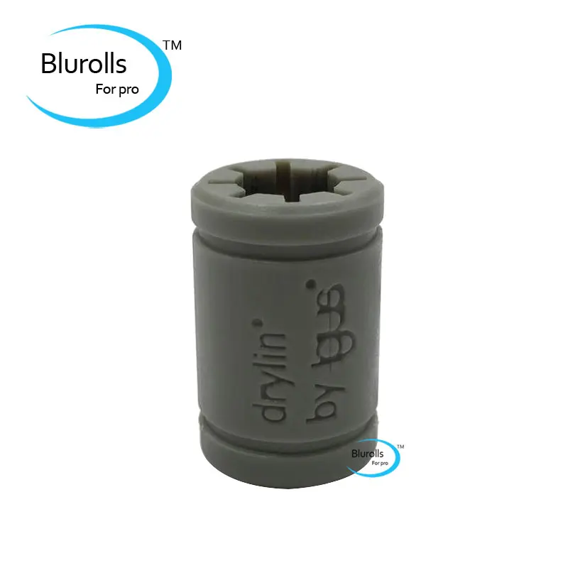 Blurolls 3/7/10 قطعة IGUS الصلبة بوليمر LM8UU تحمل 8 مللي متر رمح Drylin RJ4JP-01-08 ل Anet Reprap prusa i3 3D طابعة