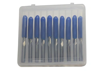 

5Pcs 6mm 30 degree 0.4mm Tungsten Carbide Two/Double Flutes Spiral Engraving Bits