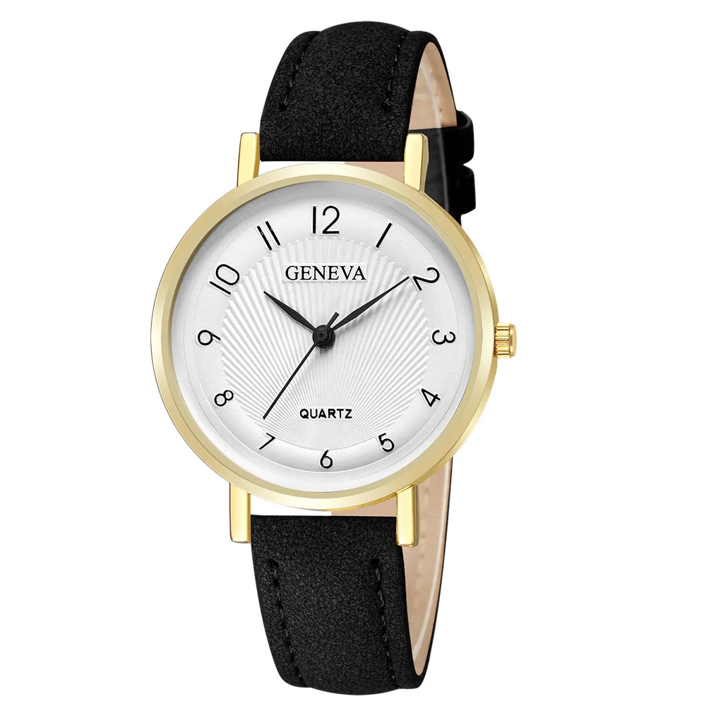 Geneva Fashionable Leather Casual Analog Quartz Wrist Watch Business Watches Geneva Fashionable Leather Casual Analog Quartz Wrist Watch Business Watches
