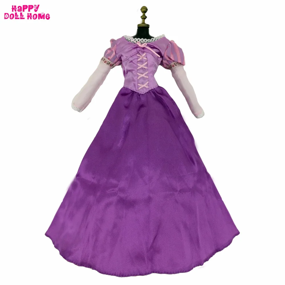 Handgemaakte Soortgelijke Tangled Jurk Sprookje Prinses Rapunzel