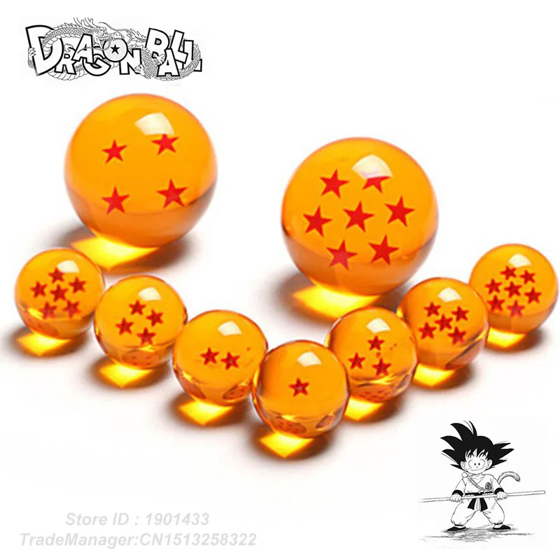 Dragon Ball Z хрустальные шары 7 см 7,5 см 7 шт./компл. ПВХ фигуркы игрушки высокое качество Новое в оригинальную подарочную коробку;