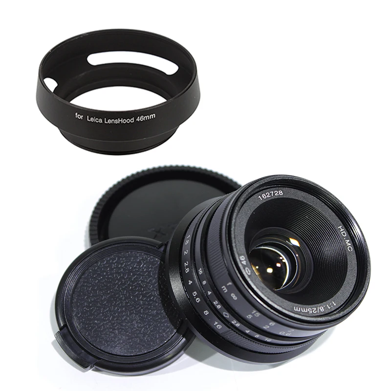 Pixco 25 мм F1.8 HD.MC ручной фокусный объектив для Micro Four Thirds 4/3 mount GX8 GX85 G7 или Nex A6500 A6300 +