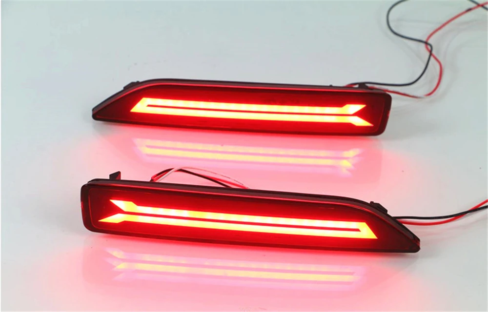 2 шт. светодиодный фонарь заднего бампера для Honda City 2012 2013 BR-V BRV мобильный тормозные фары дальнего света