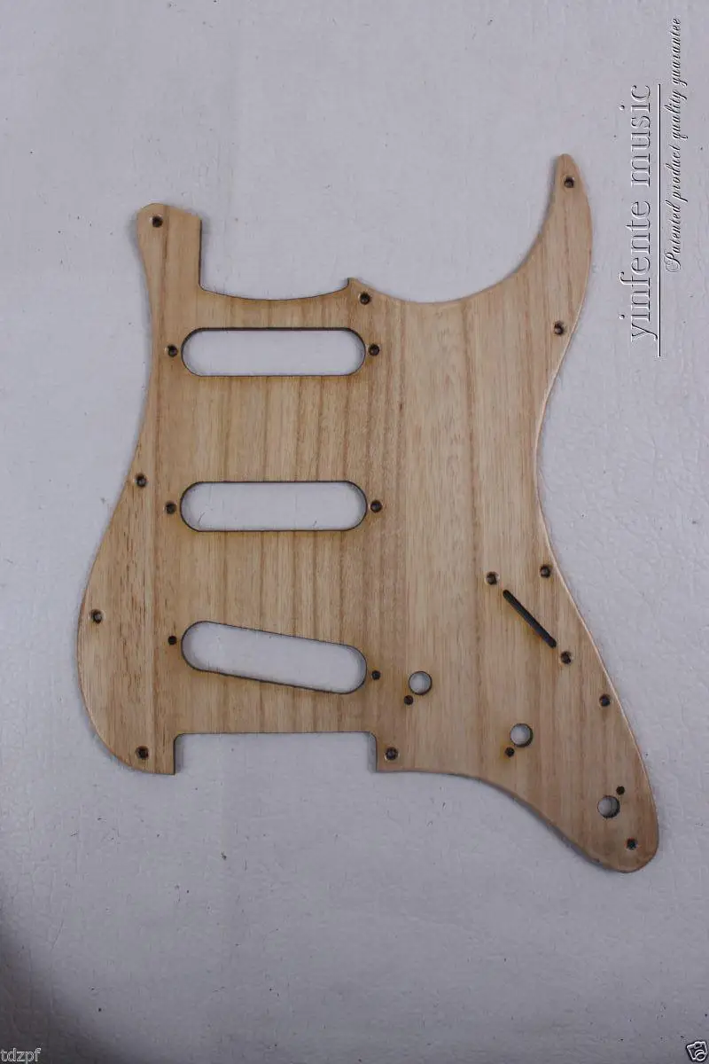 

New Electric Guitar Pickguard flame maple wood SSS Guitar parts #1826