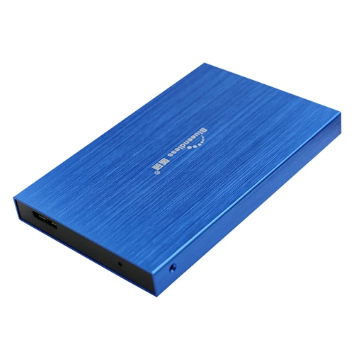 Blueendless USB 3,0 Корпус для жесткого диска алюминиевый 4 цвета USB 3,0 Sata 2,5 дюймов корпус для жесткого диска Caddy Box для ноутбука HD Extemo - Цвет: Синий