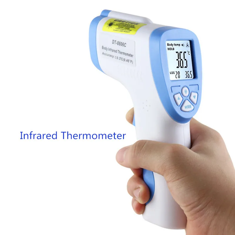 

Non-contact infrared thermometer 9V Forehead Digital Thermometer Electronic termometro Baby Adult Ear Temperature Measuremet