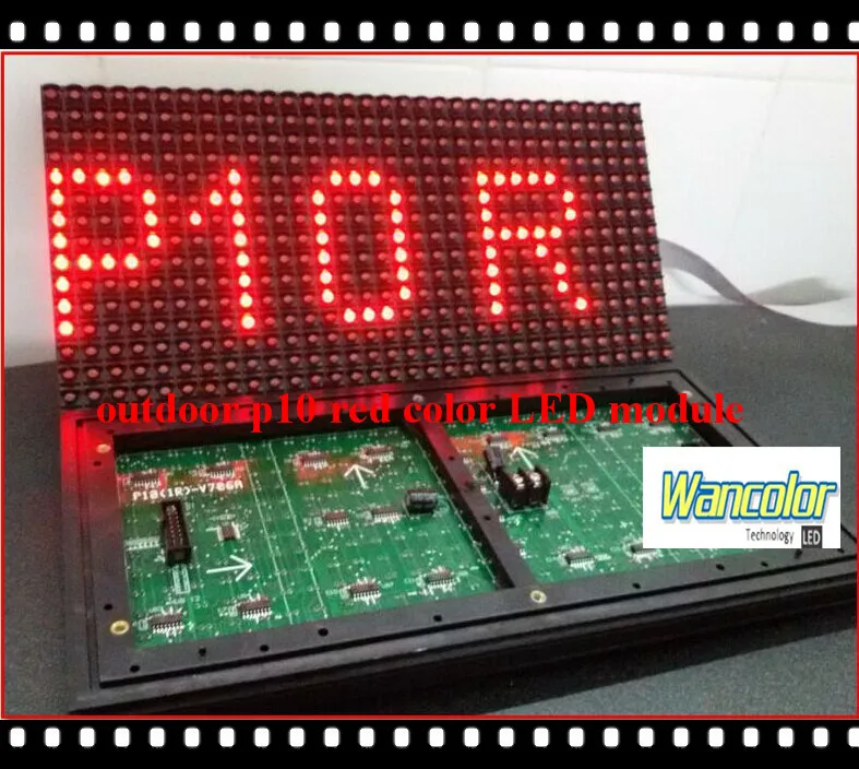 

Wholesale - p10 semi-outdoor LED display red color p10 display module
