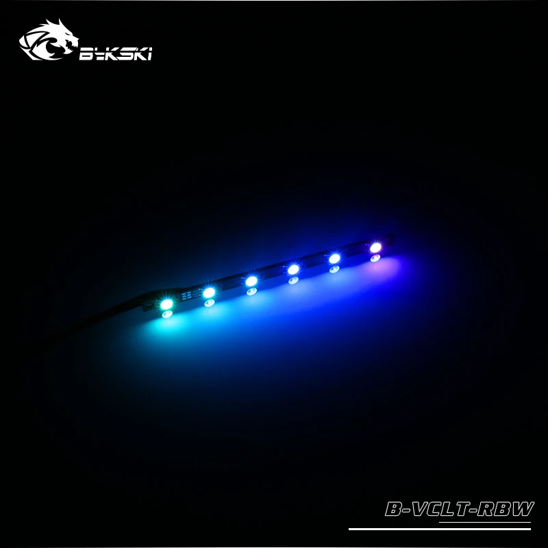 Bykski 5 v RBW شرائط مصباح ، LED وحدة المعالجة المركزية ، GPU مياه التبريد R قطاع ، 70/100/150/200 مللي متر طول ، دعم مزامنة اللوحة B-VCLT-RBW