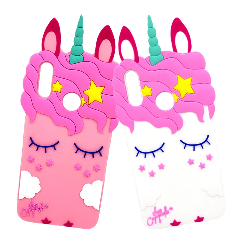 

For Huawei Honor 10 Lite Case 3D Cute Unicorn Soft Silicone Back Cover For Coque Huawei P Smart 2019 / Honor 10 Lite Phone Cases