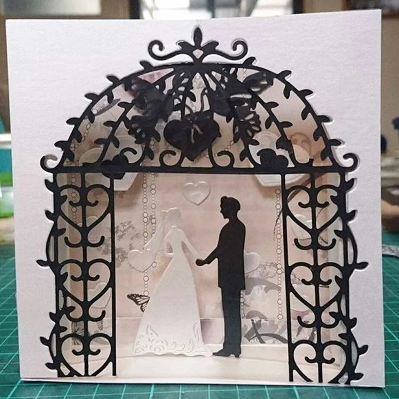 

Bridal Arch wedding couple Metal Cutting Dies Stencils for DIY Scrapbooking Decorative Embossing card making
