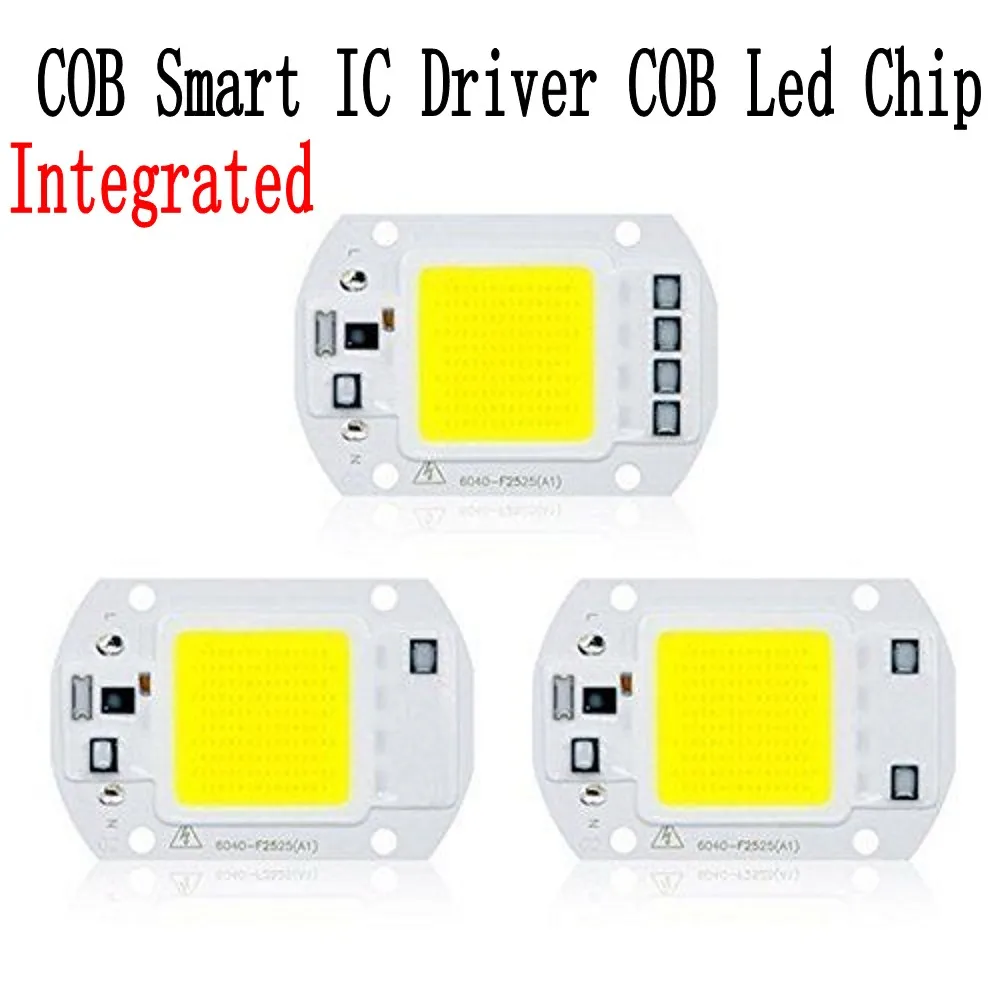 Умный IC драйвер интегрированный чип COB 20 Вт 30 50 для светодиодной лампы высокой