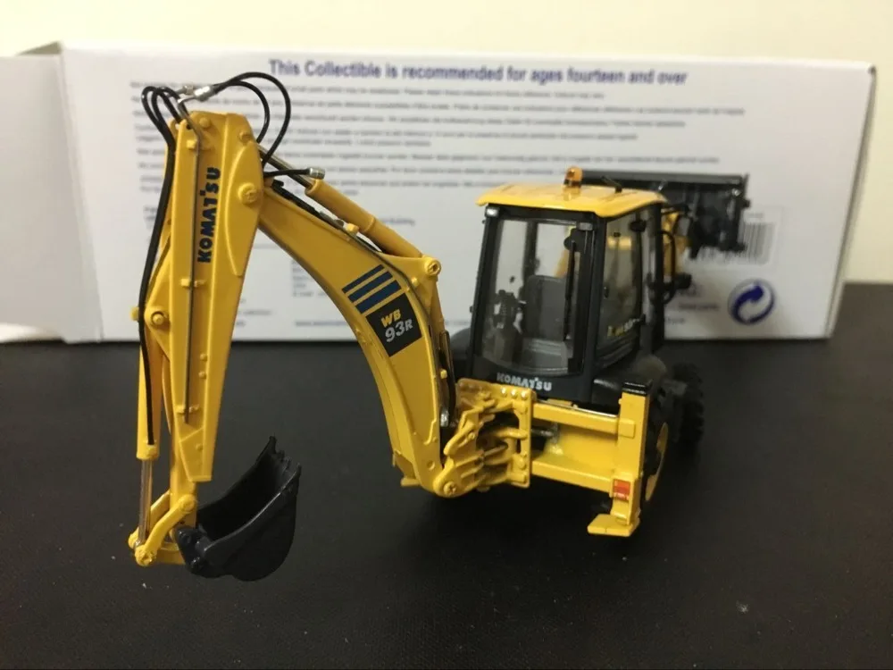 Редкий! Komatsu WB93R-8 экскаватор-погрузчик 1:50 масштаб литья под давлением универсальные хобби UH8142