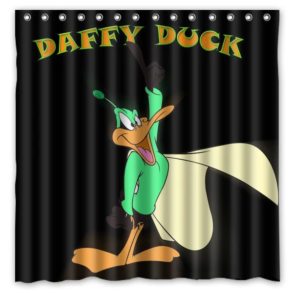 Daffy Duck Waterproof Fabric Bath Shower Curtain Mildewproof Polyester
