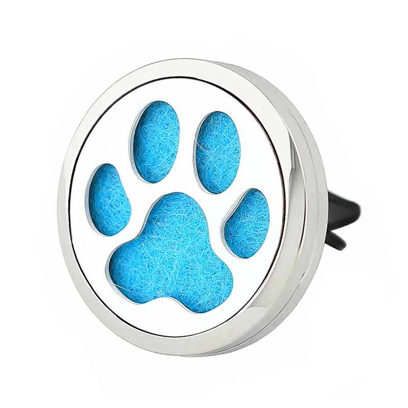 

35mm plain magnetic stainless steel car aroma locket medium size music note essential oil car diffuser locket with free pads