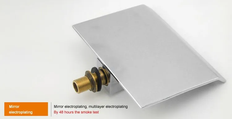 Stainless Steel Chrome Waterfall Shower Faucet Set with Hand Shower Single Handle