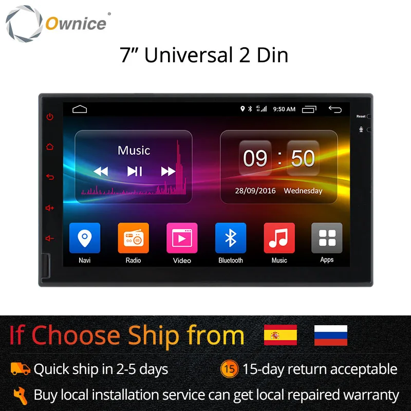 Ownice K1 K2 Octa 8 Core Android 2G RAM 32 GB ROM 4G LTE SIM red Coche GPS 2 din Universal Radio del coche reproductor de dvd - 1