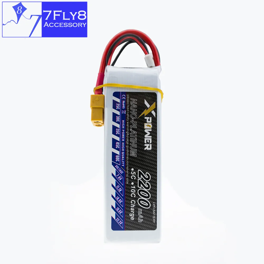 Lipo 11 1 V 3S 2200mAh литиевая батарея 30C Max 35C XT60/T штепсельная вилка Xpower 2 шт для