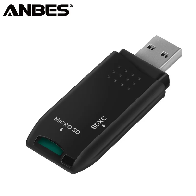 ANBES 2 в 1 USB 3,0 Micro USB Кардридеры мини 5 Гбит/с супер высокая скорость SD/TF карта адаптер для считывателей для ПК ноутбук